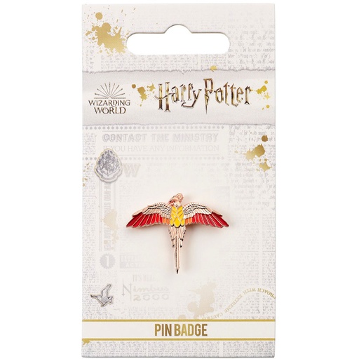 [VR8XVEC01] Harry Potter Pin Badge Rose Gold Plated Fawkes Badge