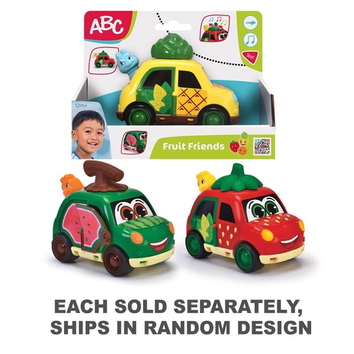 [RP1IWZT01] ABC Fruit Friends Car 12cm (1pc Random)