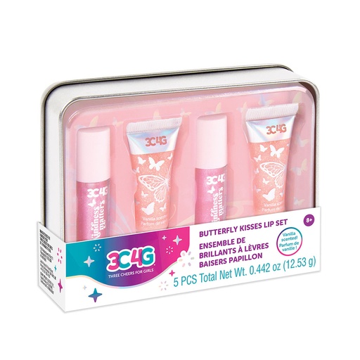[RP1BCGO01] 3C4G Butterfly Kisses Lip Set in Thin Case
