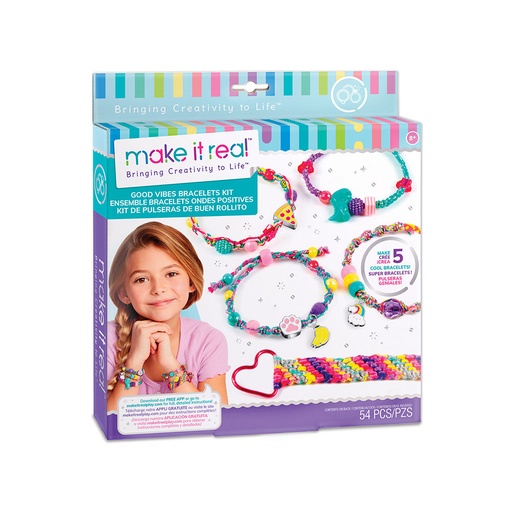 [RP1QIQD01] Make It Real Good Vibes DIY Bracelet Kit