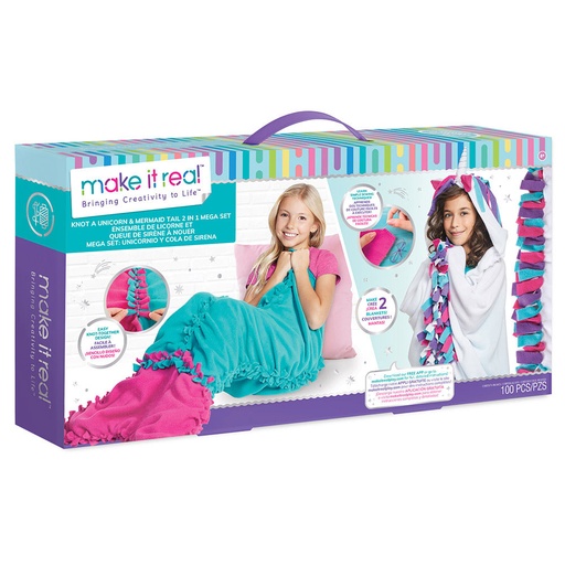 [RP1RGFT01] Make It Real Knot A Unicorn and Mermaid 2 in 1 Mega Set