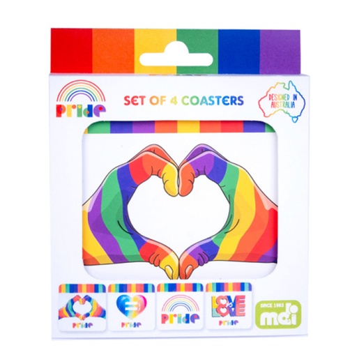 [MI23VFEG01] Rainbow Pride Coasters Set