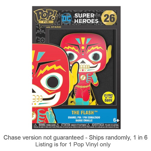 [IC15FJOI01] DC Comics Flash (Day of the Dead) 4" Pop! Pin