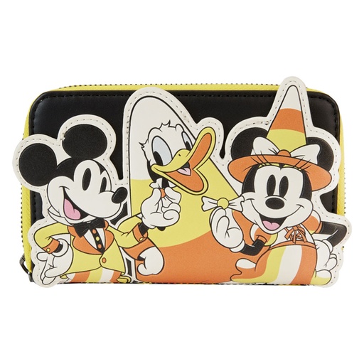 [IC15JBCD01] Disney Mickey & Friends Candy Corn Zip Around Wallet