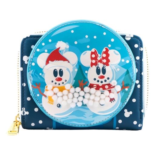 [IC15JKVK01] Disney Mickey Mouse Snowman Snow Globe Purse