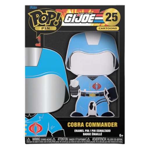 [IC15OMQT01] G.I. Joe Cobra Commander 4" Pop! Enamel Pin