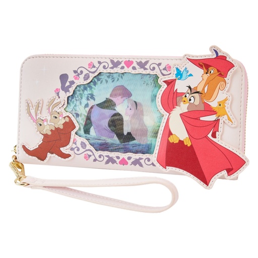 [IC15RKJQ01] Sleeping Beauty Princess Lenticular Series Wristlet Wallet