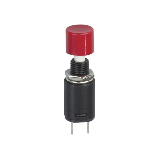 [TB6AVCR01] SPST Momentary Round Pushbutton (Red)