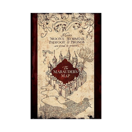 [IM3JMEM01] Harry Potter Marauders Map Poster (61x91.5cm)