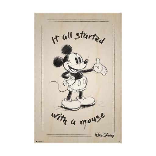 [IM3UXHF01] Classic Mickey Mouse It all started with a Mouse Poster