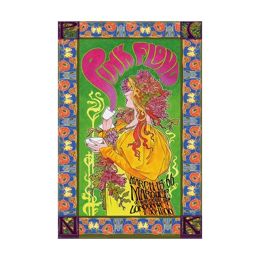 [IM3LVFT01] Pink Floyd 1966 Tour Poster (61x91.5cm)