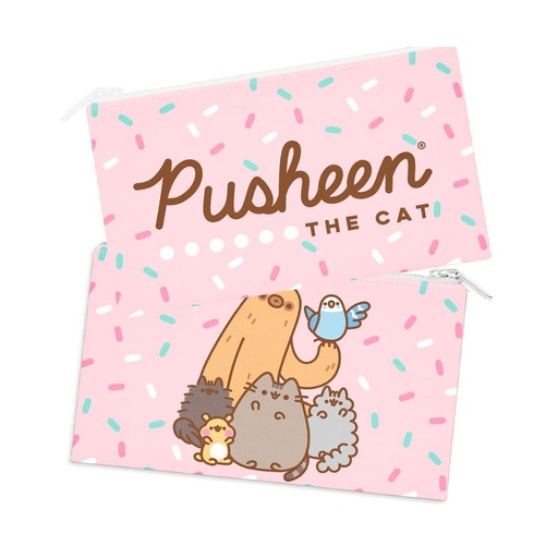 [IM3IHVI01] Pusheen and Friends Flat Pencil Case