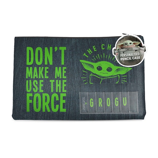 [IM3KMBL01] The Mandalorian Grogu Named Pencil Case