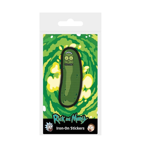 [IM3WIUE01] Rick and Morty Pickle Rick Embroidery Iron-On Patch