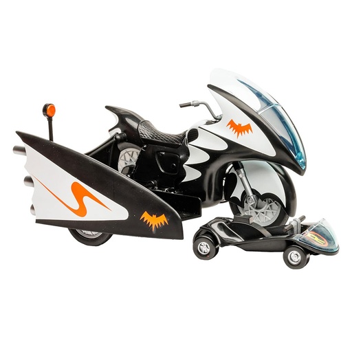 [AI2ISIU01] DC Retro Vehicle Batcycle with Side Car Toy Vehicle