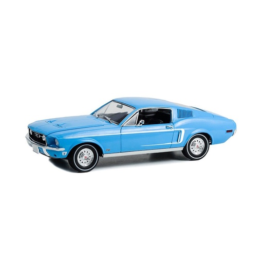 [DD2FPJW01] 1968 Ford Mustang Fastback 1/18 Scale Model (Sierra Blue)