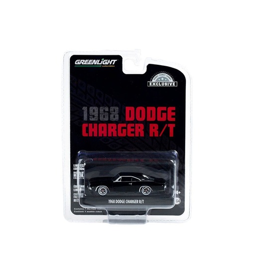 [DD2NOFM01] 1968 Dodge Charger R/T 1/64 Scale Model (Black)