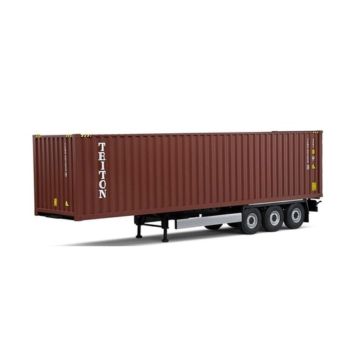 [DD2RUTI01] Remorque Porte Container 2021 1/24 Scale Model (Red)