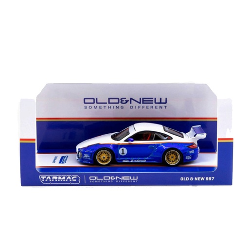 [DD2VSXF01] Tarmac Old & New 997 1/43 Scale Model (Blue & White)