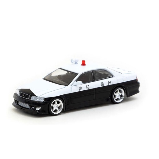[DD2OMQT01] VERTEX Toyota Chaser JZX100 1/64 Scale Model (Black & White)