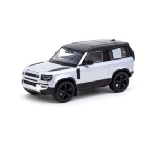 [DD2EMZU01] Land Rover Defender 90 1/64 Scale Model (Silver Metallic)
