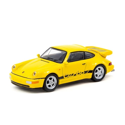 [DD2NEHC01] Porsche 911 Turbo 1/64 Scale Model (Yellow)