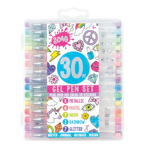 [RP2JWVV01] 3C4G Gel Pen Set 30pcs