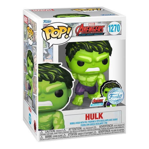 [IC16ANRO01] Avengers 60th Hulk Comic with Pin US Exclusive Pop! Vinyl