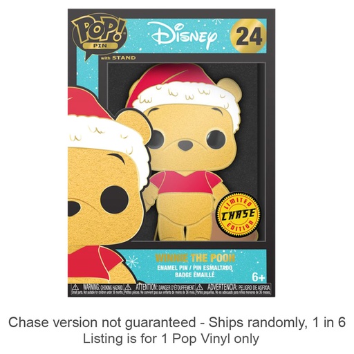 [IC16ZARY01] Disney Winnie the Pooh Holiday Glow Enamel Pop! Pin