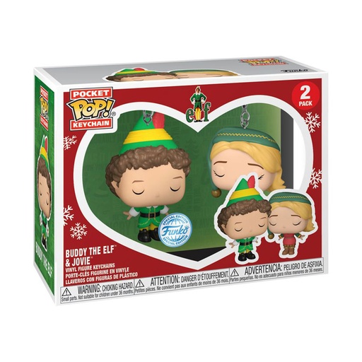 [IC16GYWL01] Elf Buddy & Jovie US Exclusive Pop! Keychain 2-Pack