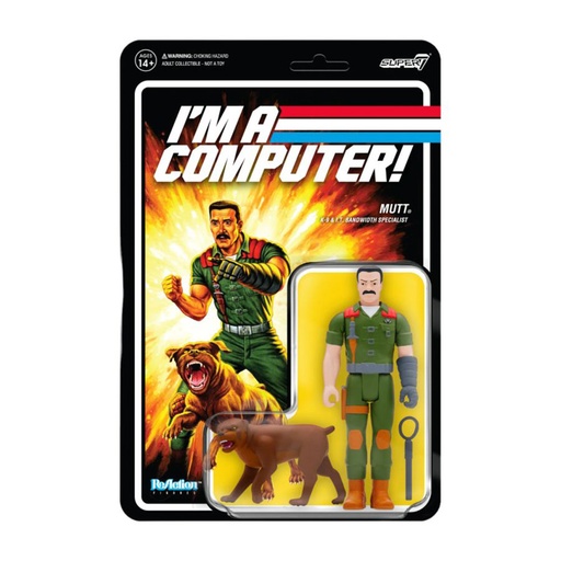 [IC16ICAY01] G.I. Joe Mutt I'm a Computer! PSA ReAction 3.75" Figure