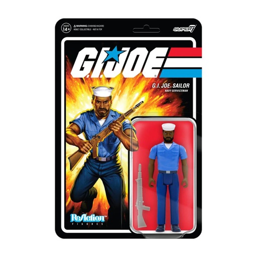 [IC16YXWY01] G.I. Joe Navy Serviceman with Beard ReAction 3.75" Figure