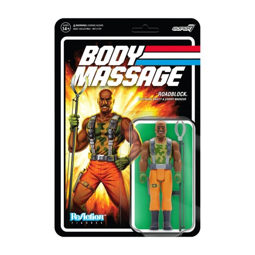 [IC16JBZP01] G.I. Joe Roadblock Body Massage PSA ReAction 3.75" Figure