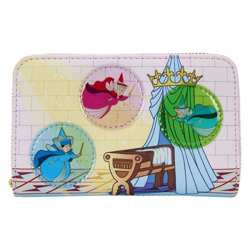 [IC16ZBCV01] Sleeping Beauty Three Good Fairies  Zip Around Wallet