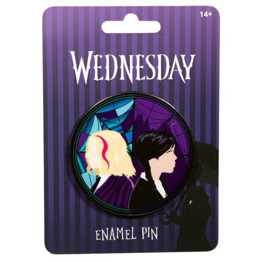 [IC16CZYQ01] Wednesday Stained-glass Character Pin