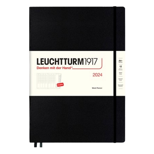 [RG1SFBX01] Leuchtturm 2024 Master A4+ Weekly Planner w/ Booklet (Black)