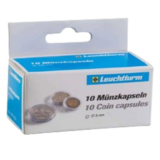 [RG1TSEB01] Leuchtturm Coin Capsules Caps 27.3mm (Pack of 10)