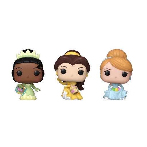 [IC17VGOQ01] Disney Cinderella, Belle, Tiana Carrot Pocket Pop! 3-Pack