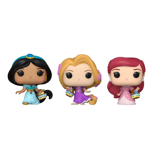 [IC17RFNW01] Disney Rapunzel, Ariel, Jasmine Carrot Pocket Pop! 3-Pack