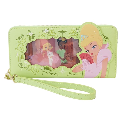 [IC17BKKY01] Tiana Princess Series Lenticular Zip Around Wristlet