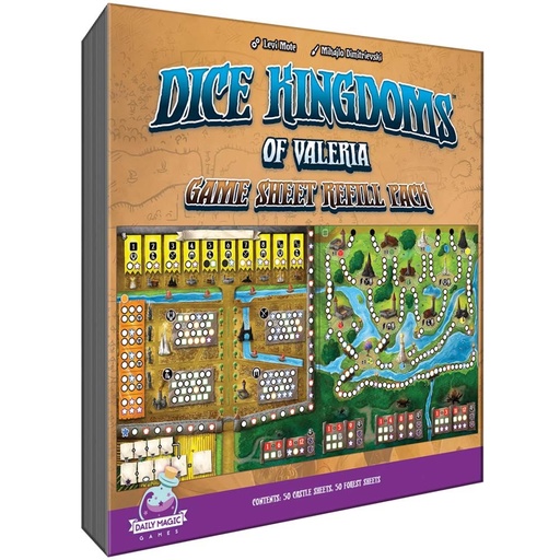[VR9AYFU01] Dice Kingdoms of Valeria Sheet Refill Pack Board Game