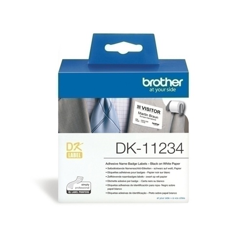 [DS1ILAK01] Brother DK11234 Name Badge Labels