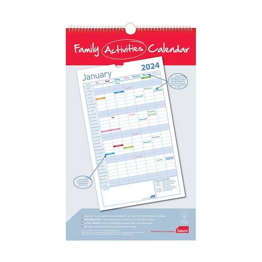 [WS5LFSI01] Sasco Family Activities 2024 Calendar