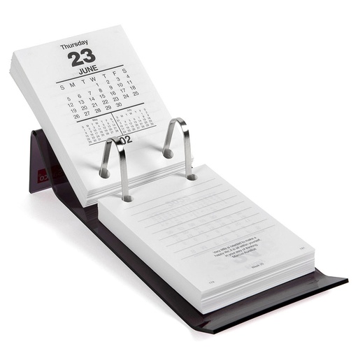 [WS5SGEH01] Sasco Acrylic Top Punch Desk Calendar Stand (Brown)