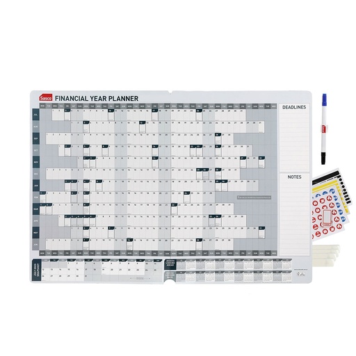 [WS5NCAR01] Sasco Financial Year 2024/25 Wall Planner