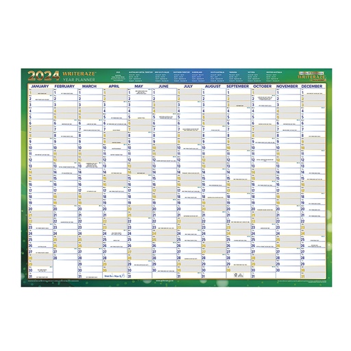[WS5QCFU01] Collins Debden Recycled 2024 Laminated Planner (500x700mm)