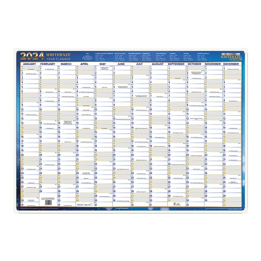 [WS5ZOAQ01] Collins Debden Framed 2024 Laminated Planner (700x1000mm)