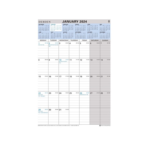 [WS5FMRS01] Collins Debden Wiro MTV 2024 Calendar (210x297mm)
