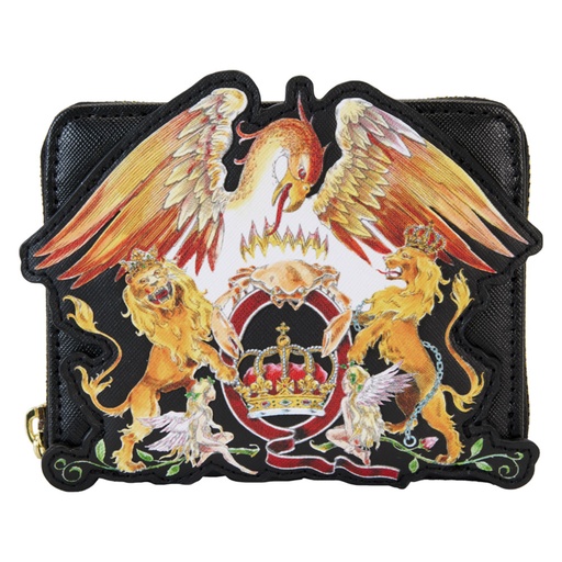 [IC18ZYXM01] Queen Logo Crest Zip Around Wallet