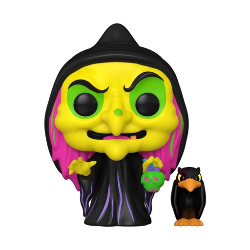 [IC18DASL01] Snow White Disguised Evil Queen w/ Raven US Blacklight Pop!